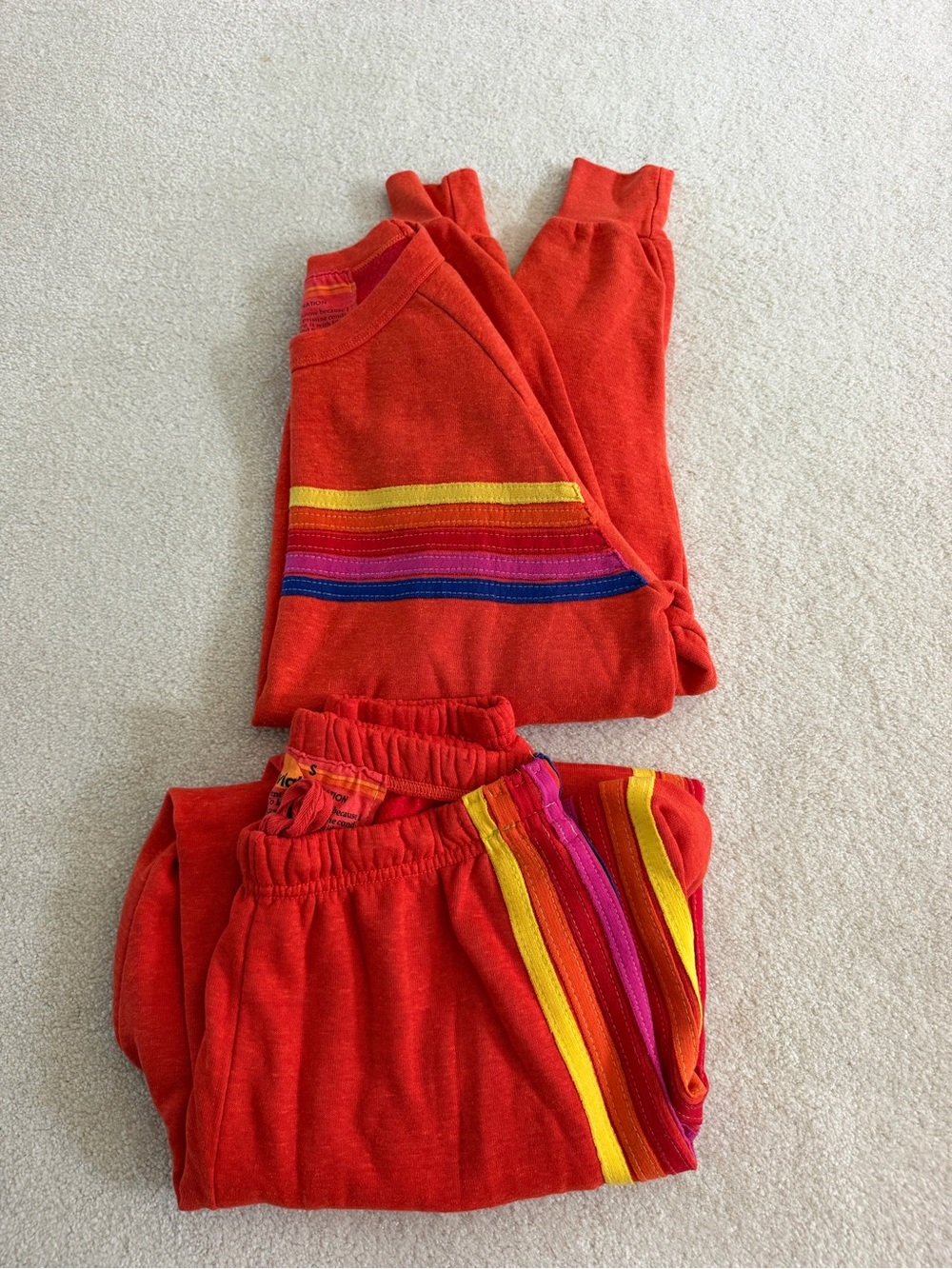 Aviator Nation 5 Stripe Rainbow Sweatset